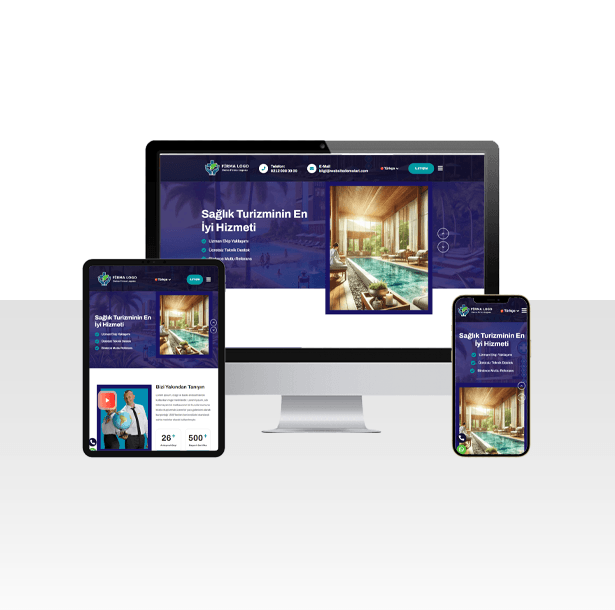 Sağlık Turizmi Web Sitesi Paketi
