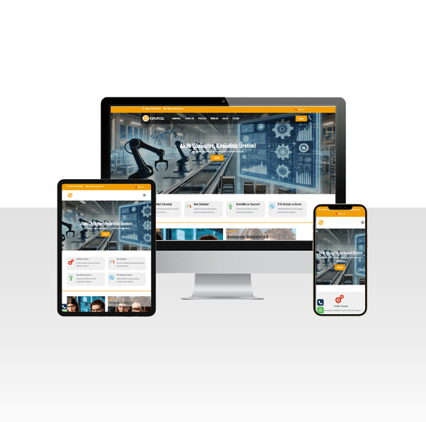 Otomasyon Firması Web Sitesi Paketi